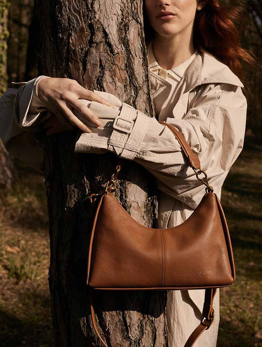 Rejina Bag by Nat & Nin Grained Hazelnut
