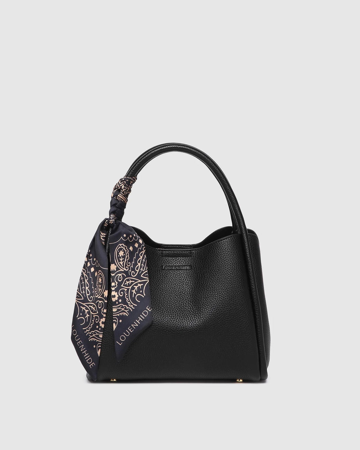 Steffie Mini Tote Bag in Black by Louenhide