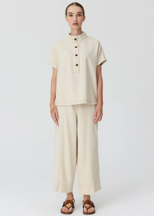Anise Denim Shirt in Pebble by POL