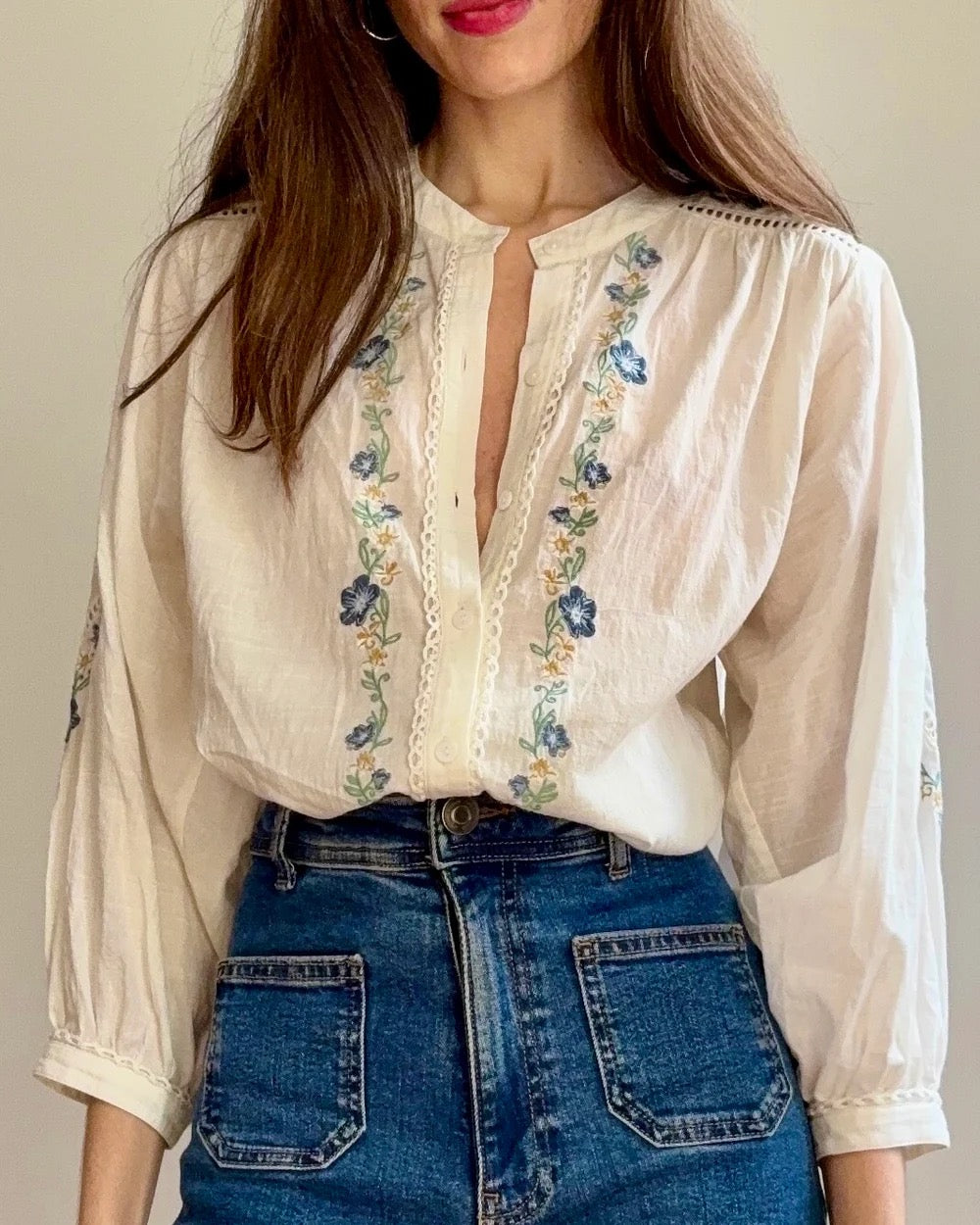 Passionflower Blouse by Marie Louise De Monterey