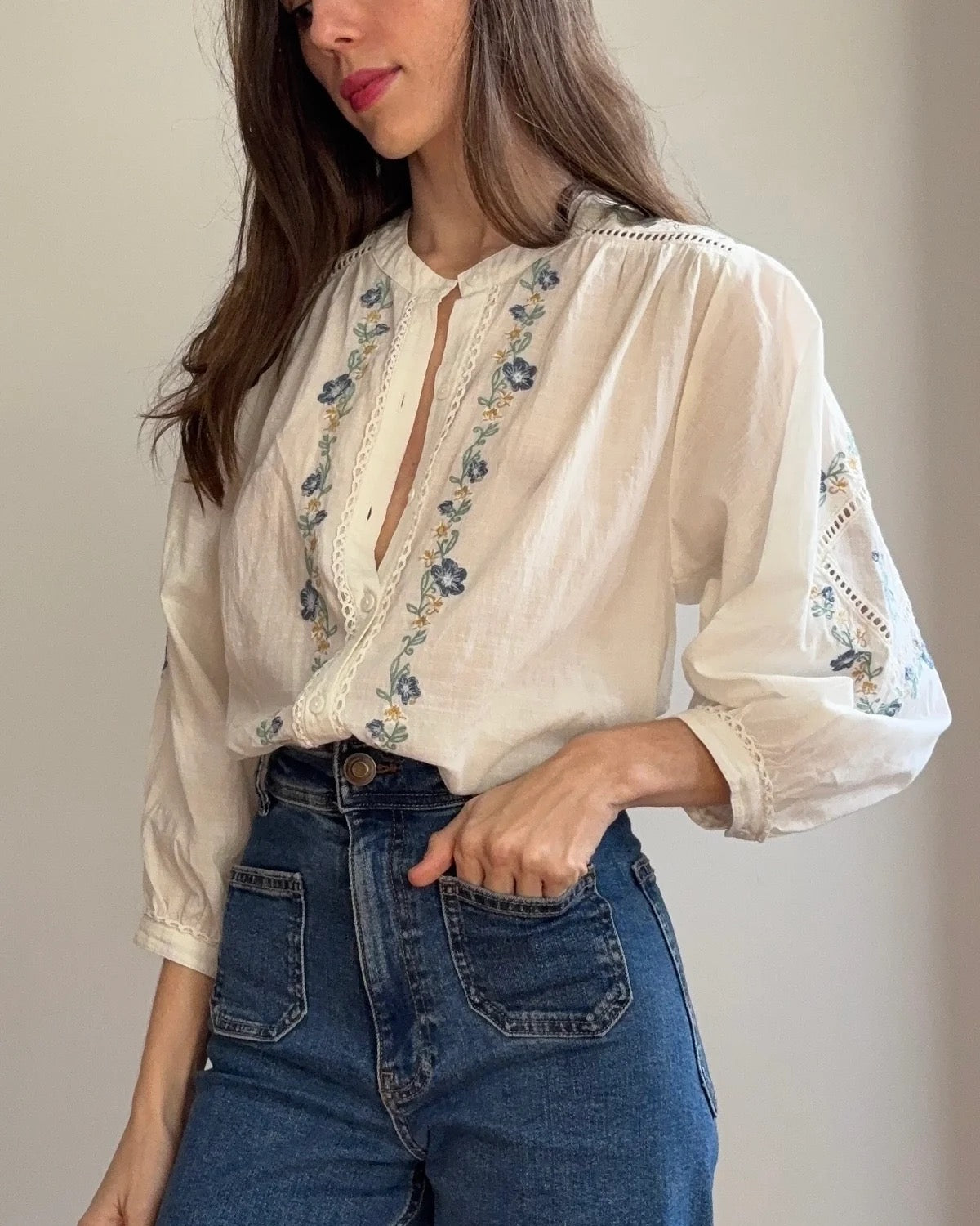 Passionflower Blouse by Marie Louise De Monterey