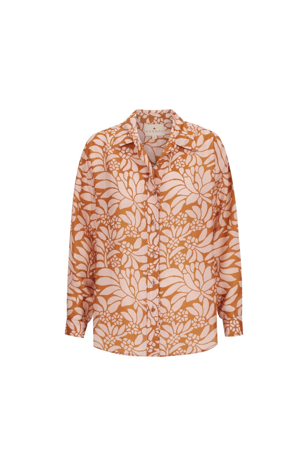 Stevie Oversized Shirt in Crocus Blushwood by Hannah Artwear