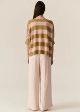 Load image into Gallery viewer, Milton Stripe Knit in Khaki/Pink by POL
