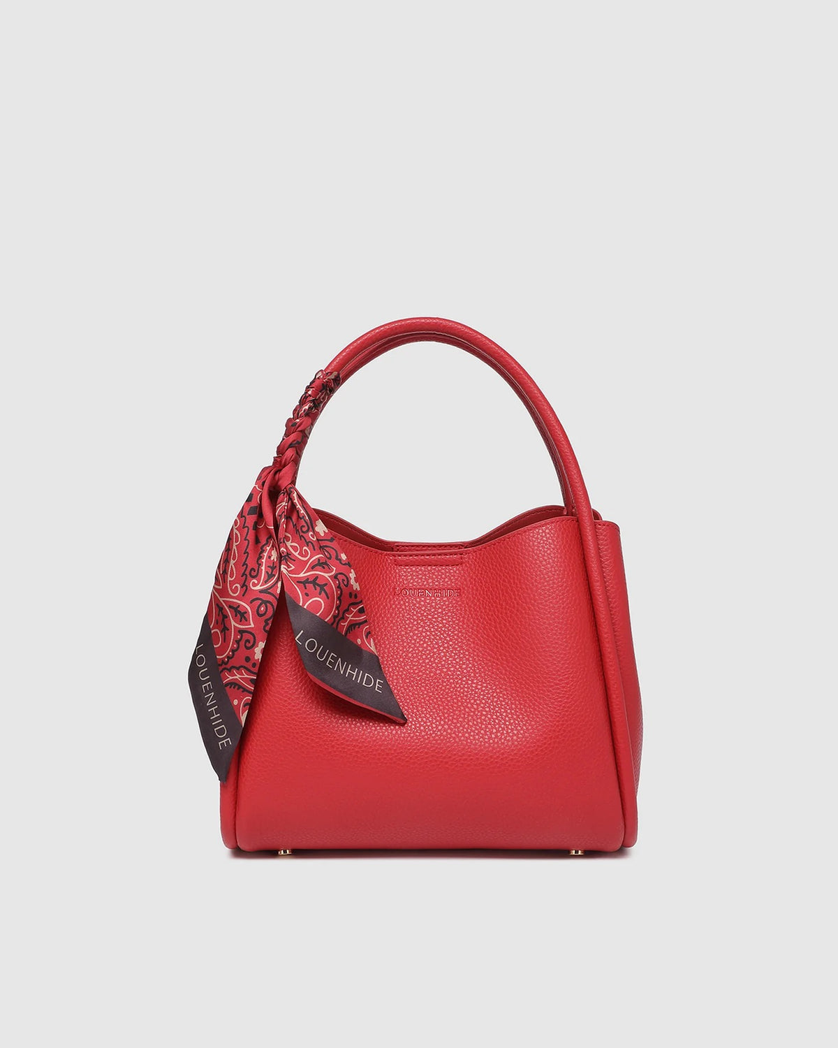 Steffie Mini Tote Bag in Red by Louenhide