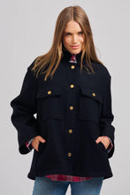 Load image into Gallery viewer, Allegra Relaxed Wool Blend Jacket in French Navy by Shirty
