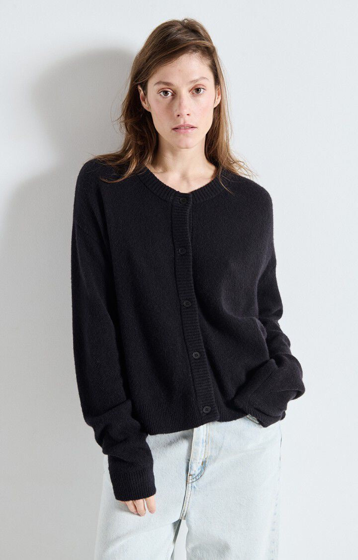 Damsville Cardigan in Black by American Vintage