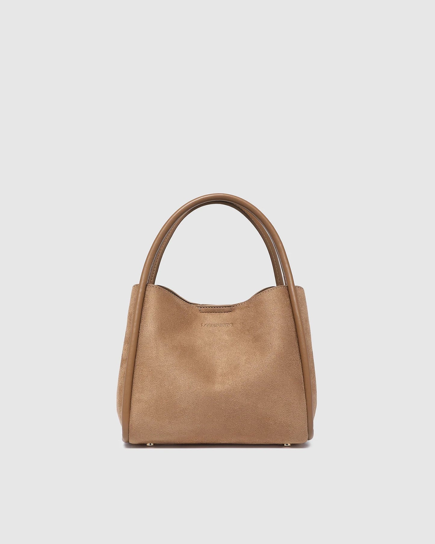 Steffie Suedette Mini Tote Bag in Honey by Louenhide