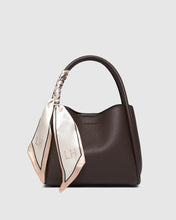 Load image into Gallery viewer, Steffie Mini Tote Bag in Chocolate by Louenhide
