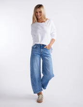 Load image into Gallery viewer, Idaho Barrel Jean in Blue Denim by Italian Star
