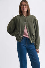 Load image into Gallery viewer, Peyton Bomber in Khaki by Kireina
