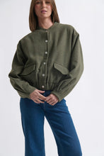Load image into Gallery viewer, Peyton Bomber in Khaki by Kireina
