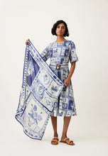 Load image into Gallery viewer, Silk Square Scarf in Lyon Tile by Nancybird
