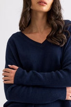Load image into Gallery viewer, Margot Vee in French Navy by Mia Fratino
