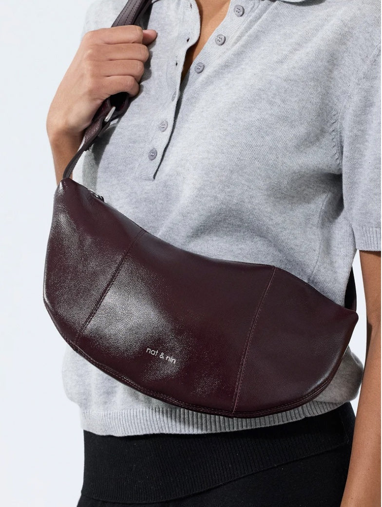 Luce Bag in Eggplant by Nat & Nin