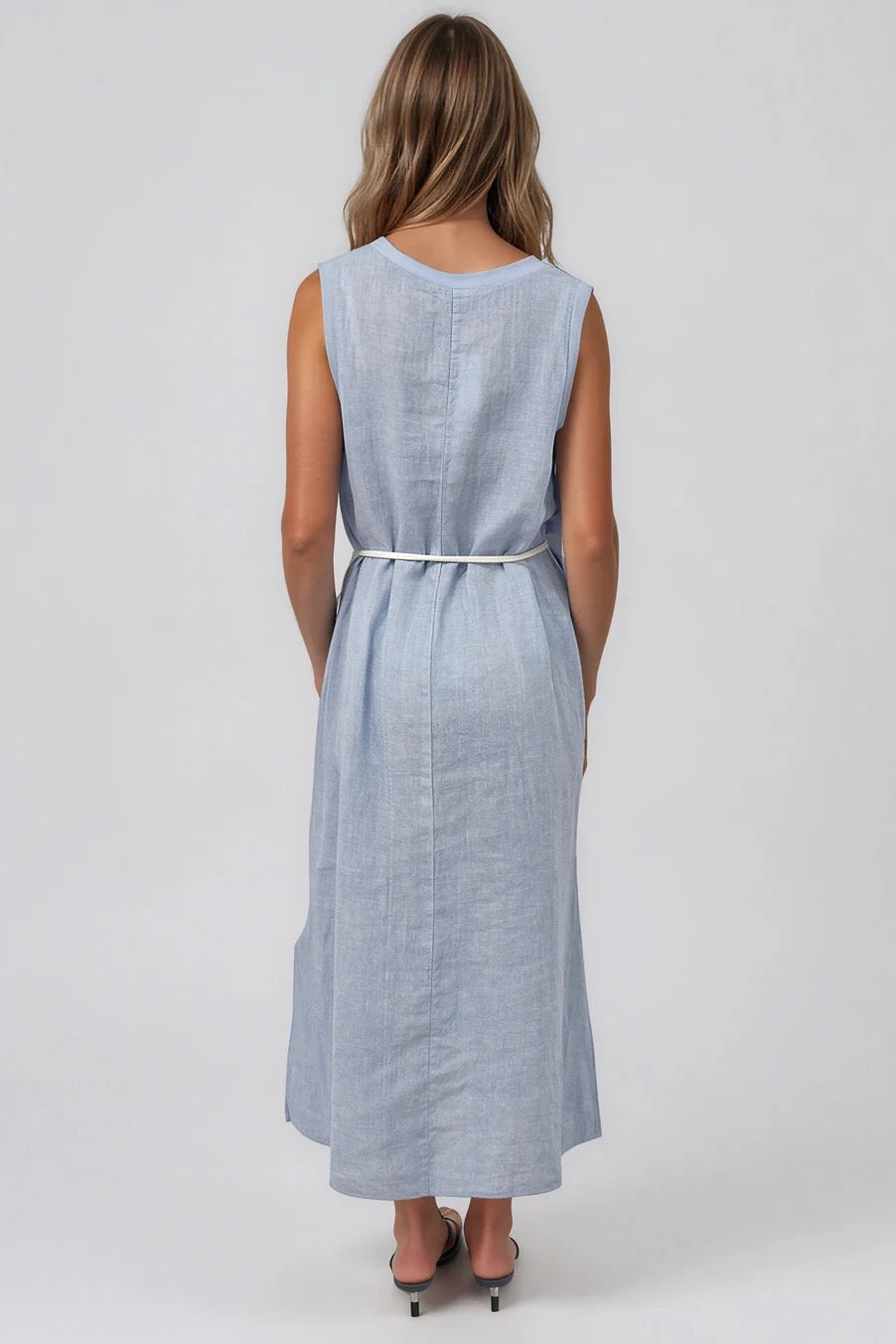 Alessia Dress in Sky Blue by La Gemme