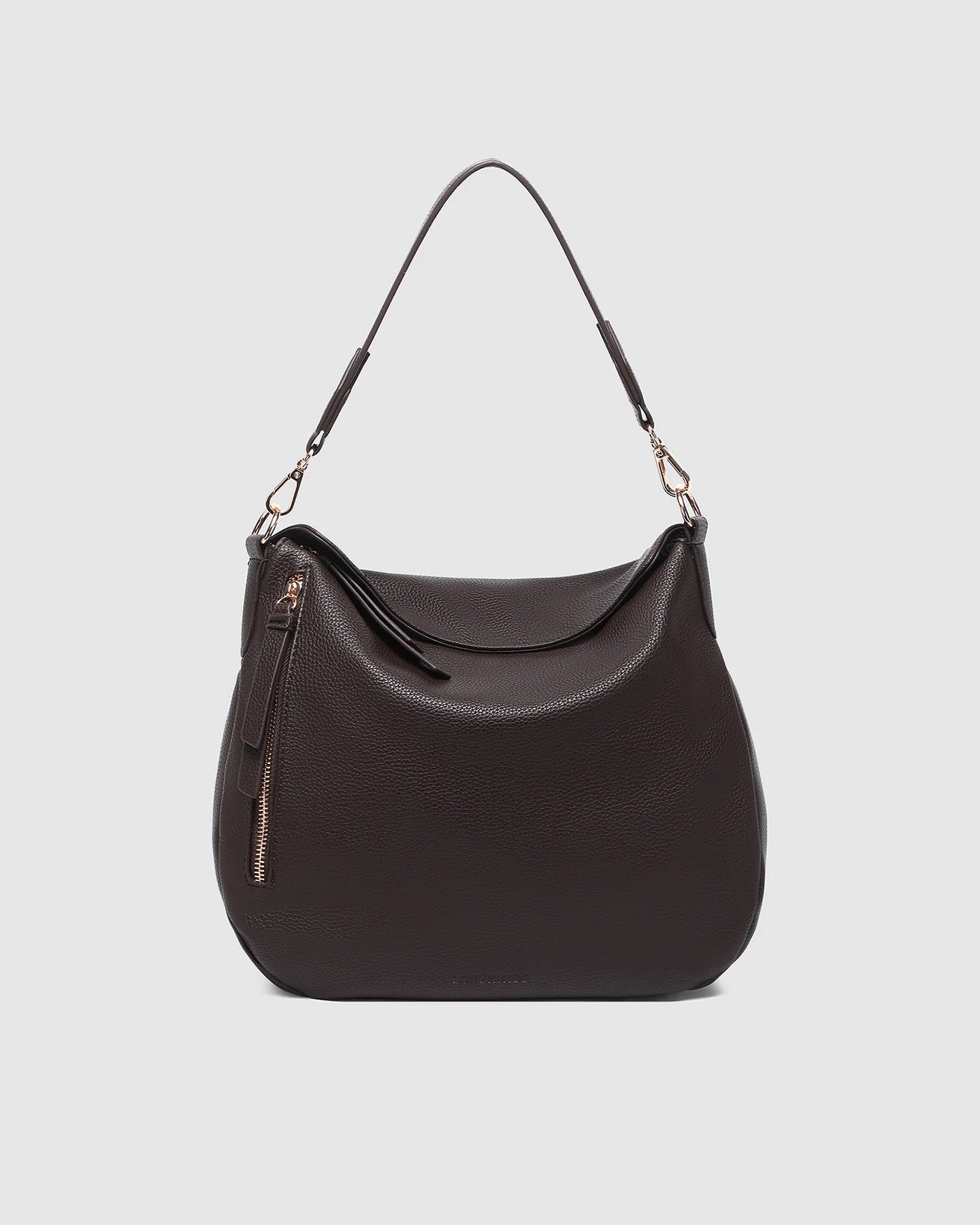 Nadia Shoulder Bag in Chocolate  by Louenhide