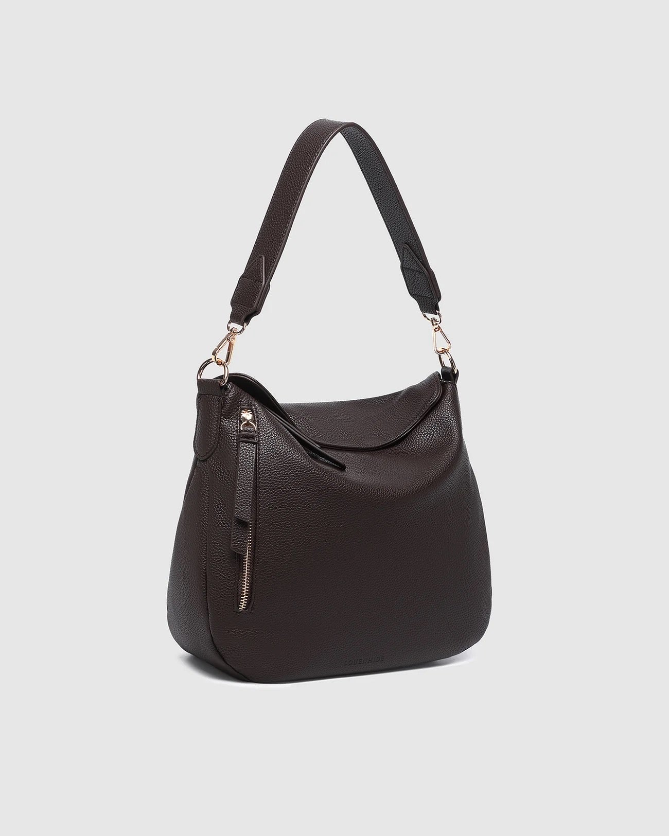 Nadia Shoulder Bag in Chocolate  by Louenhide