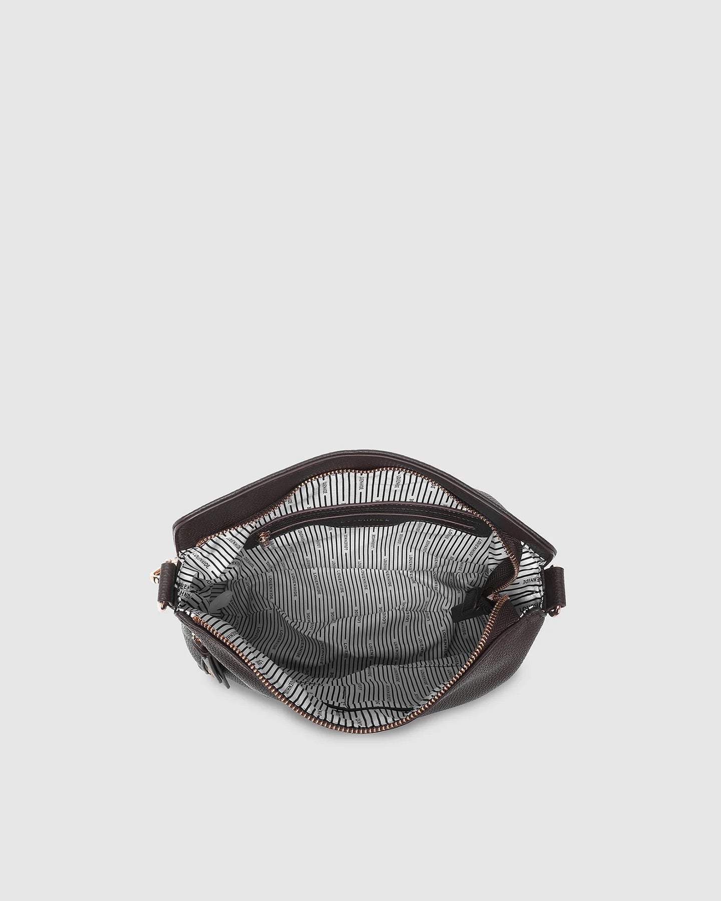 Nadia Shoulder Bag in Chocolate  by Louenhide