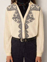 Load image into Gallery viewer, Amrit Blouse in Navy Blue by Maison Hotel
