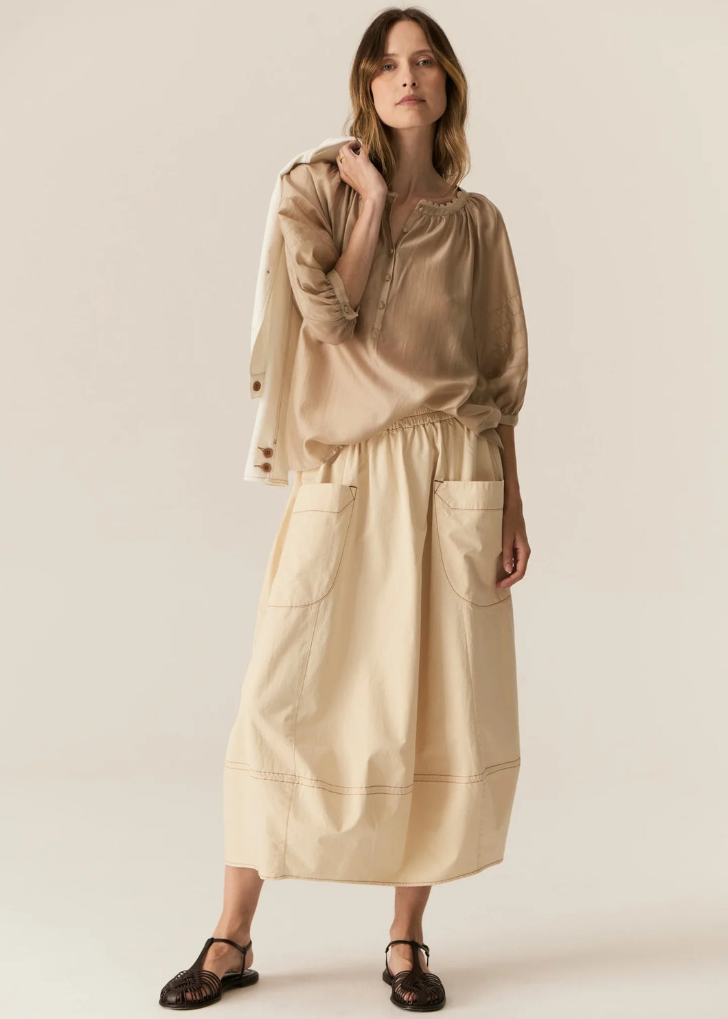 Elea Top in Pebble by POL