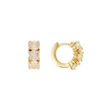 Load image into Gallery viewer, Rose Quartz Huggies by Fairley
