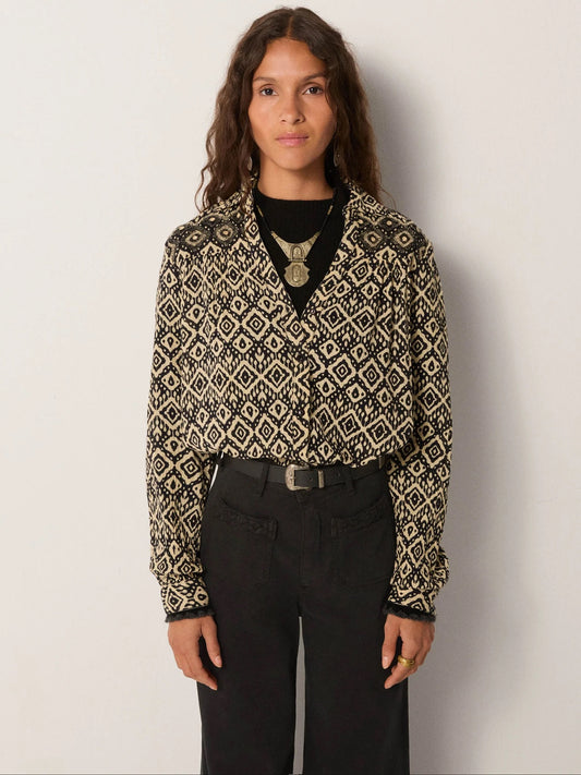 Amrit Blouse in Vanilla Ice by Maison Hotel