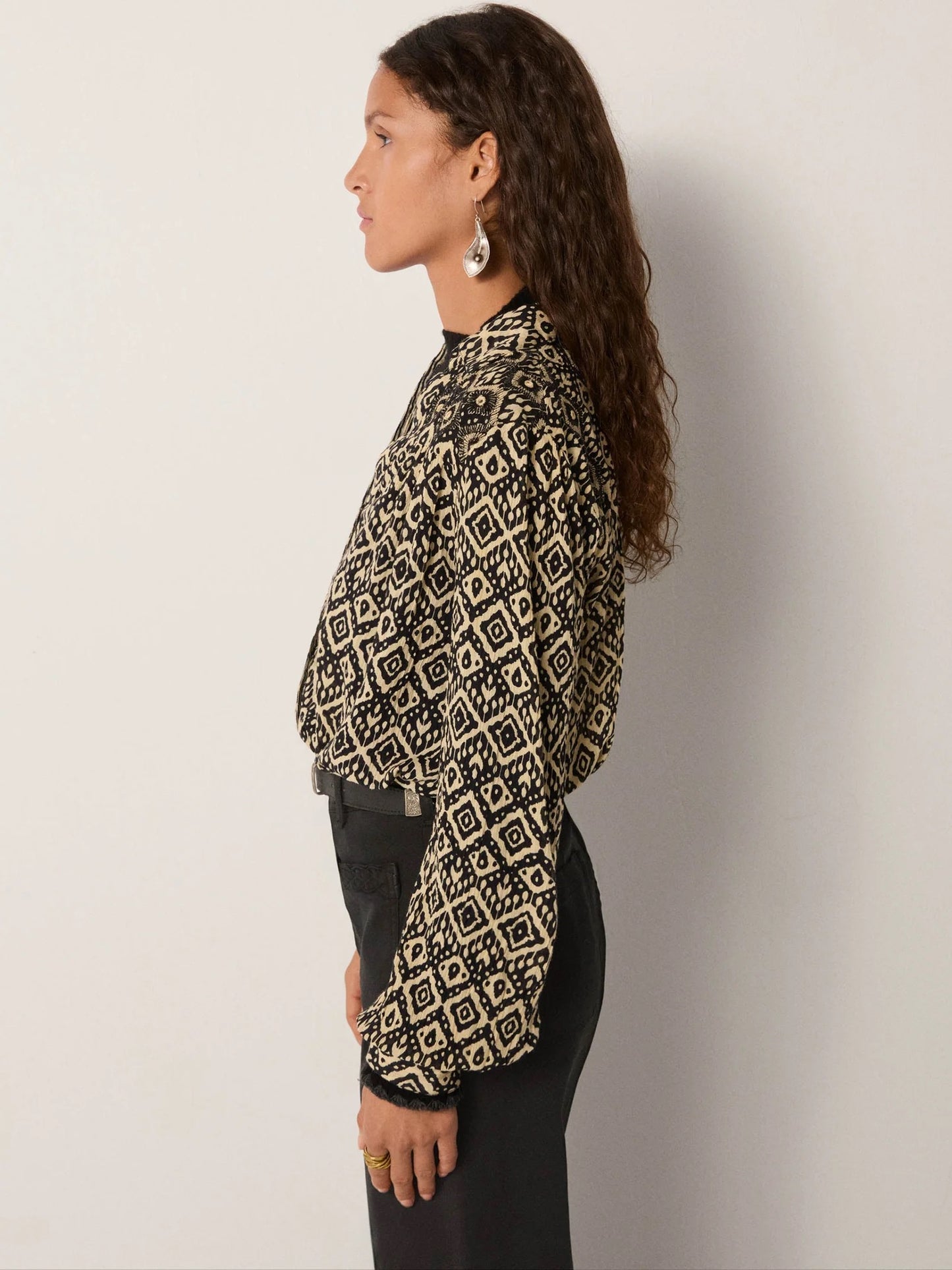 Amrit Blouse in Vanilla Ice by Maison Hotel