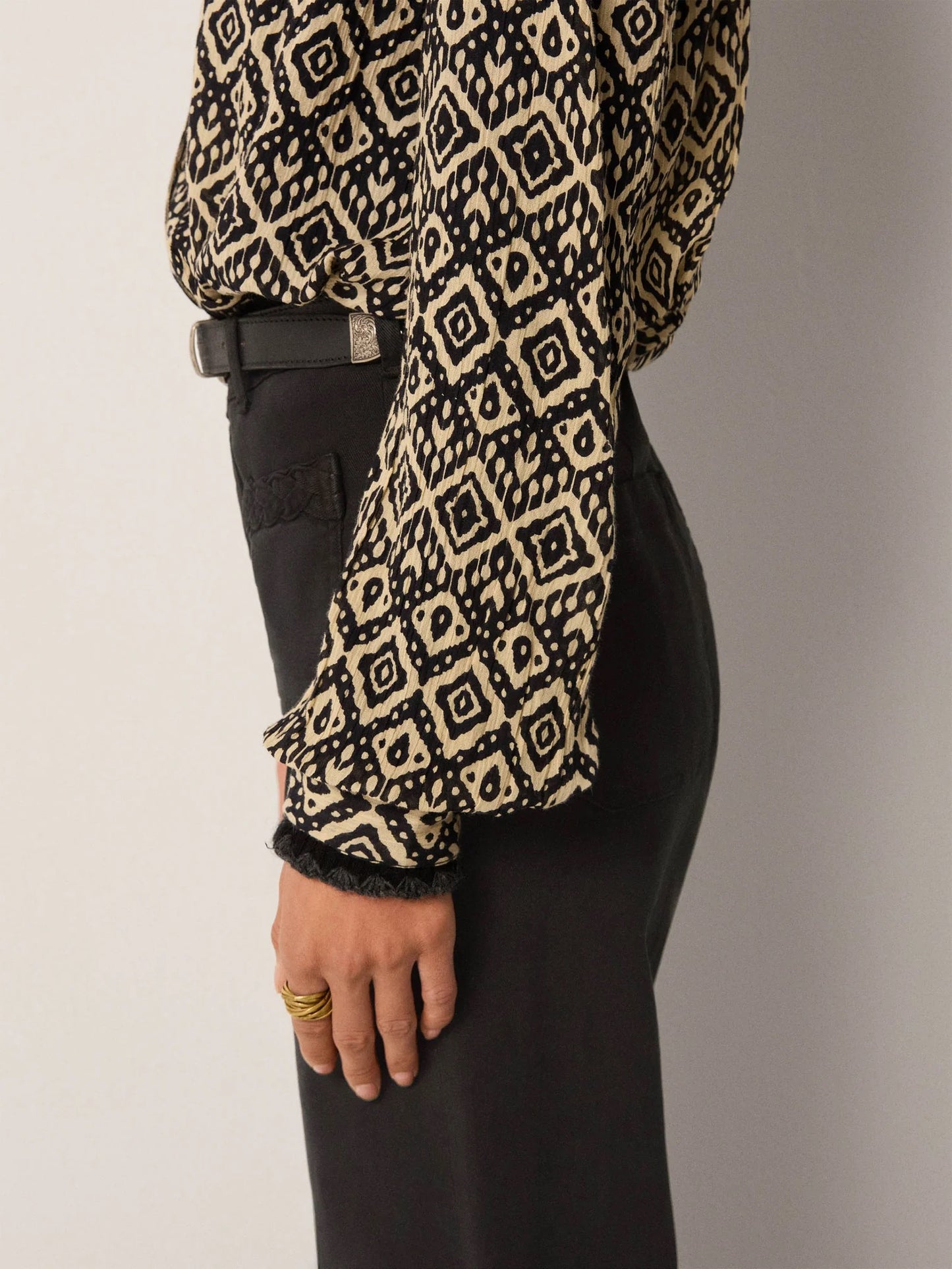 Amrit Blouse in Vanilla Ice by Maison Hotel