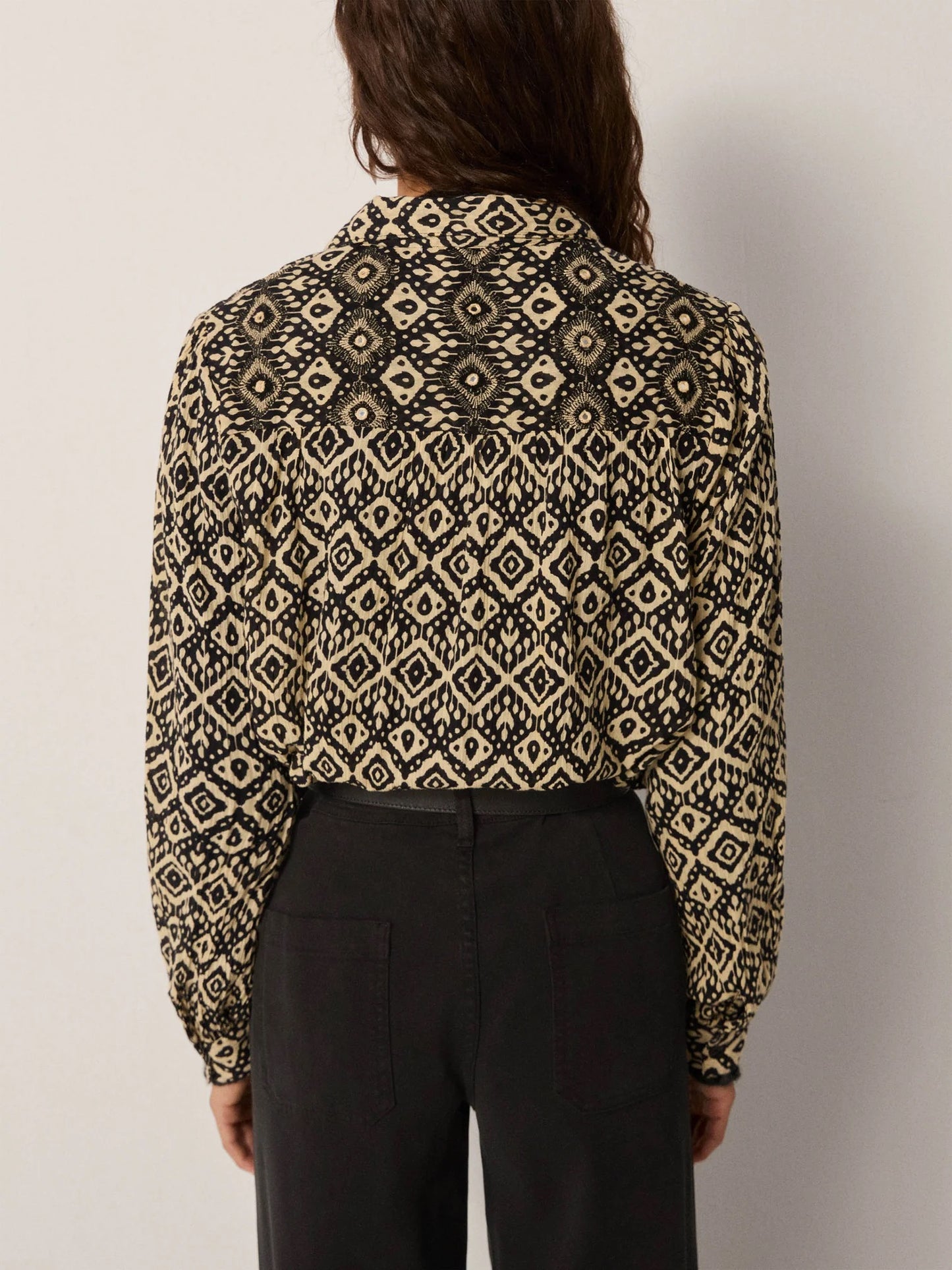 Amrit Blouse in Vanilla Ice by Maison Hotel