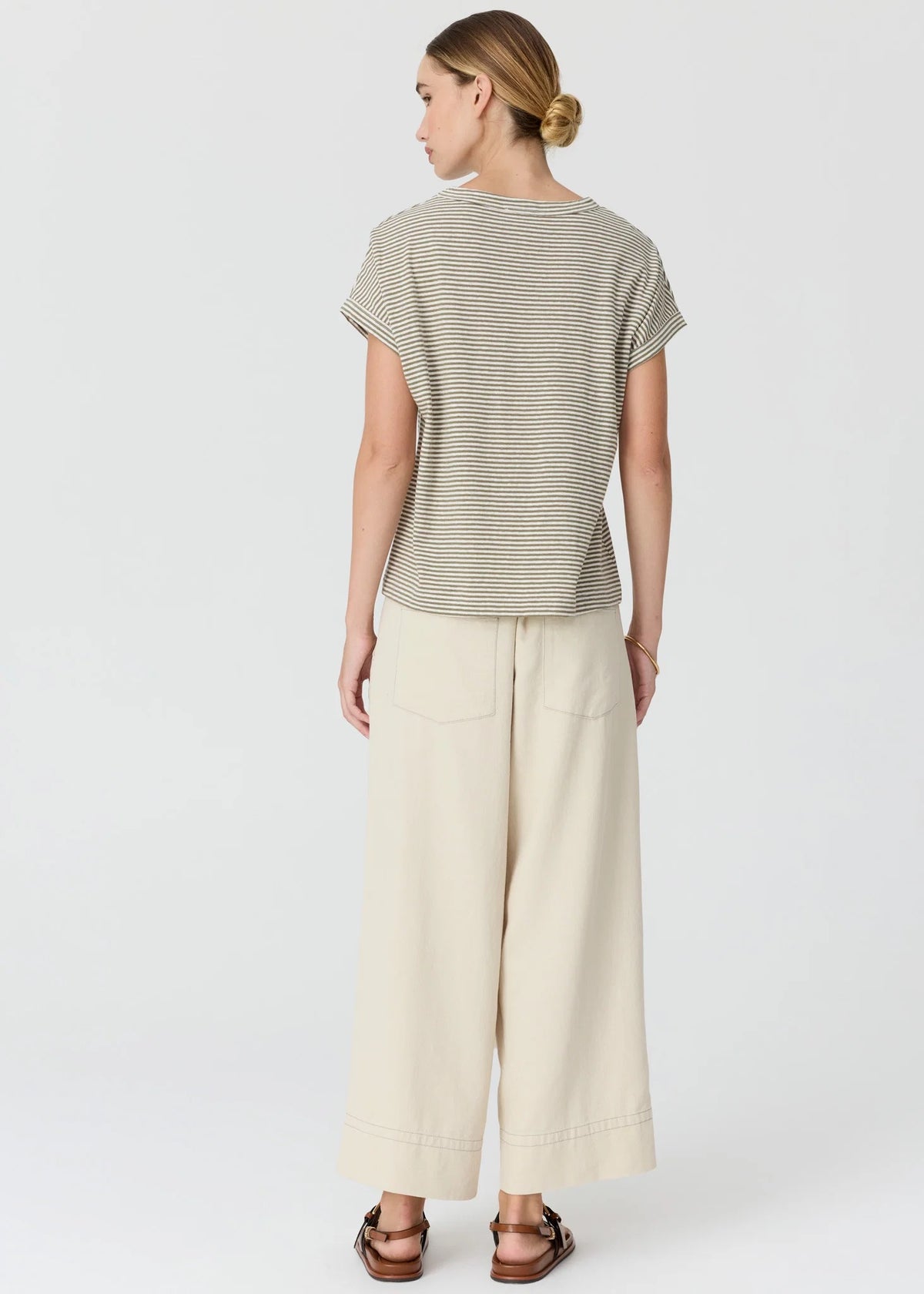Mast Tee in Fern/Stripe by POL