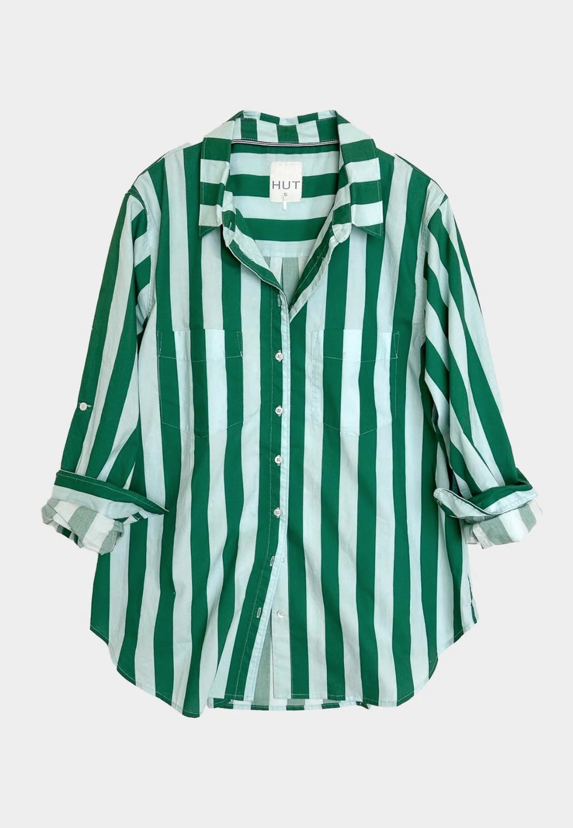 The Boyfriend Cotton Shirt in Let's Go Somewhere by HUT