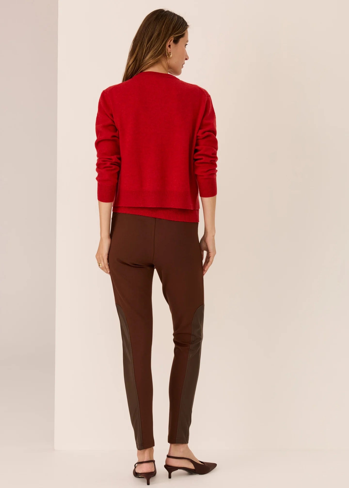 Orson Cardigan Knit in Red by POL