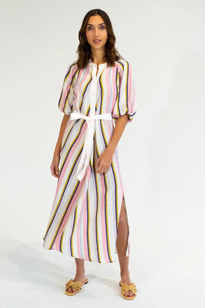 Cannon Dress in Catalina Stripe by Elms + King