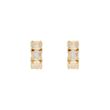 Load image into Gallery viewer, Rose Quartz Huggies by Fairley
