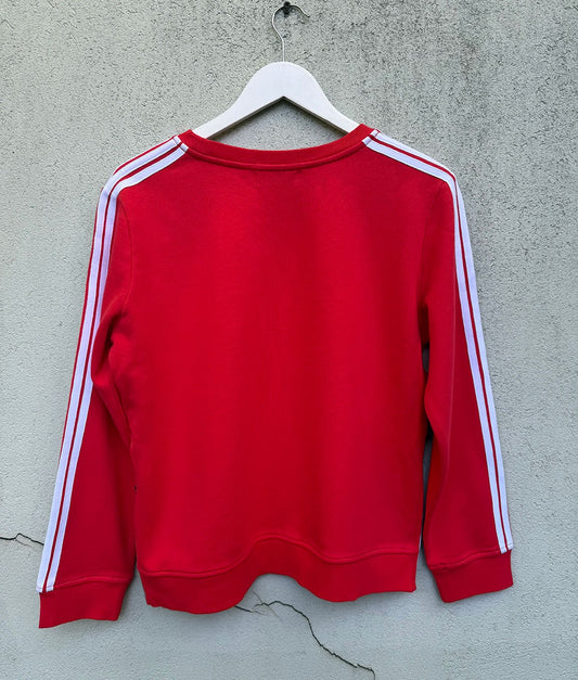 Arm Stripe Sweatshirt in Red White by Sophie Moran