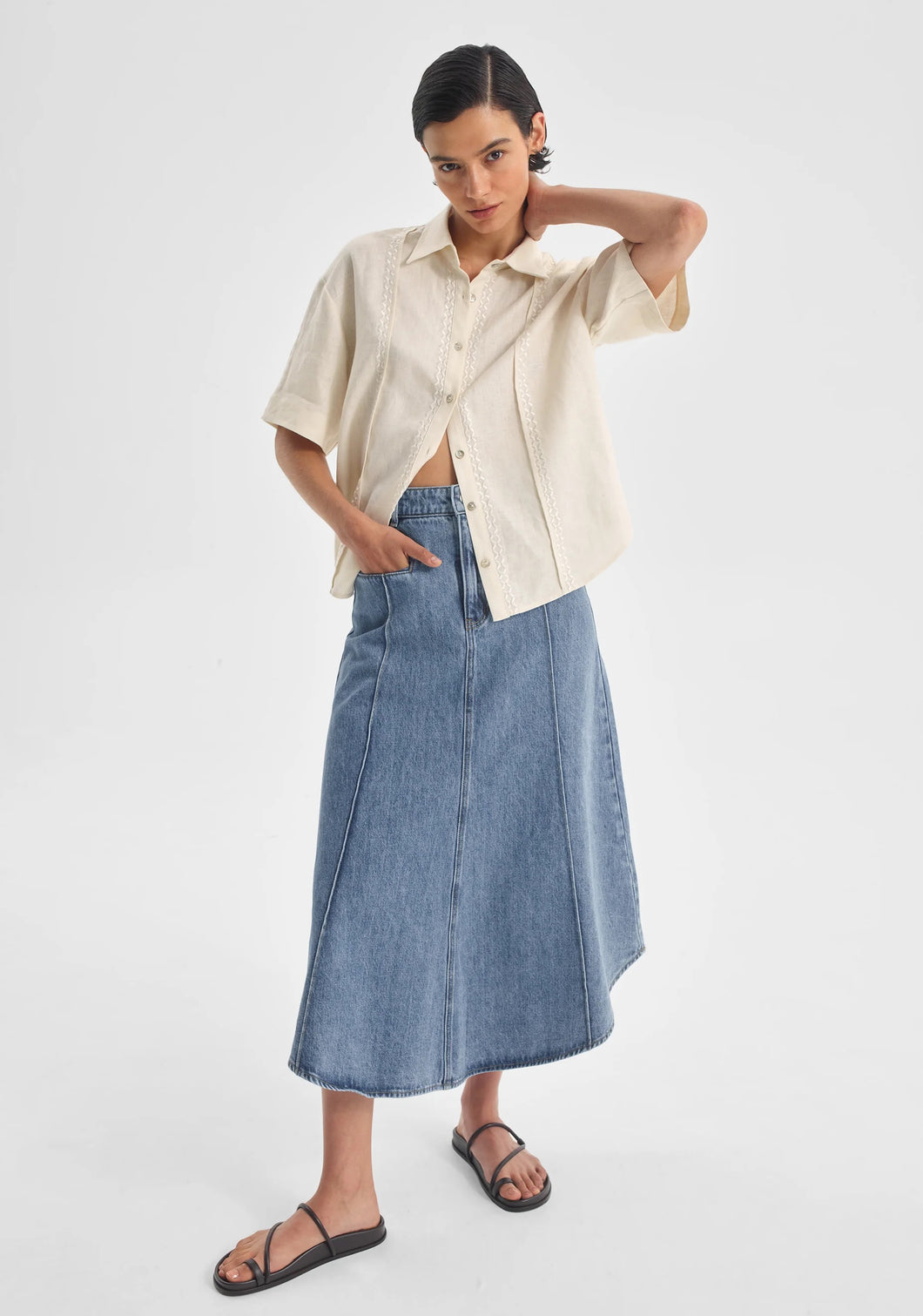 The Jacque Denim Skirt by Morrison