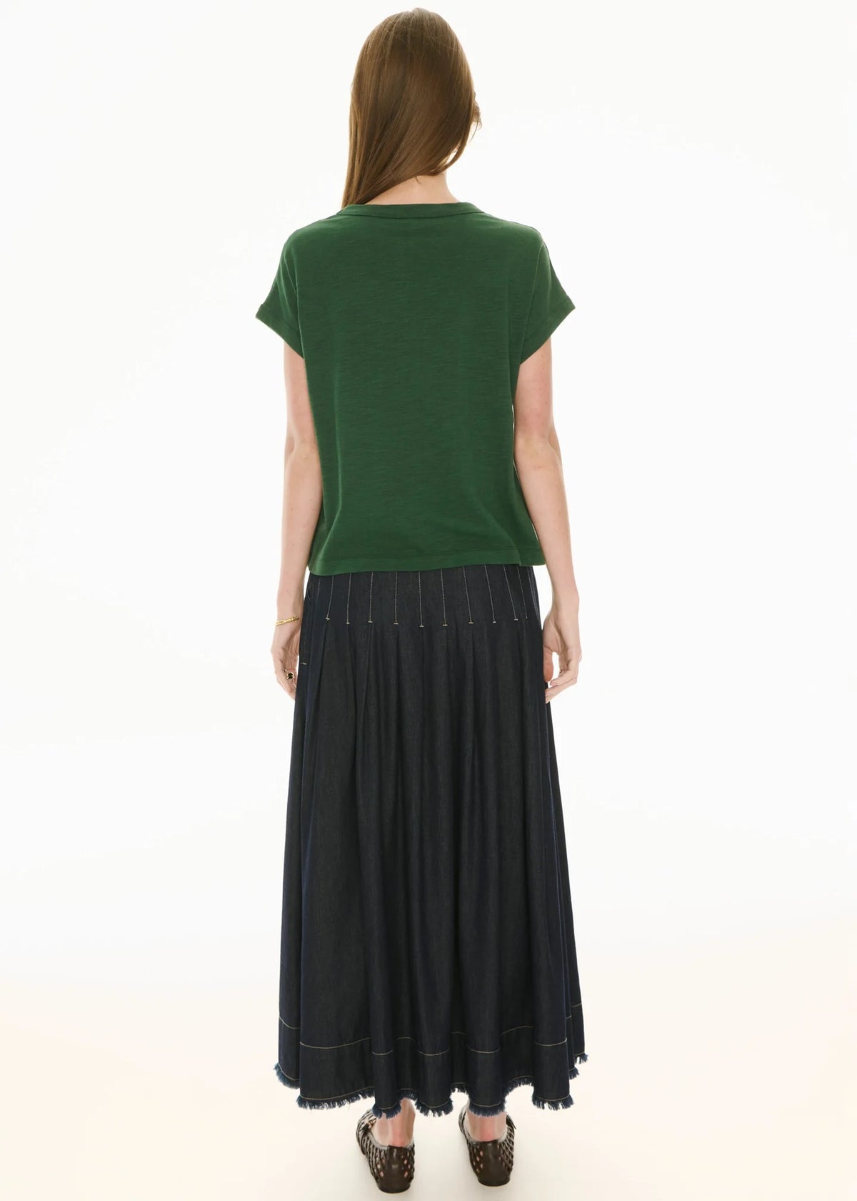 Mast Tee in Green by Pol