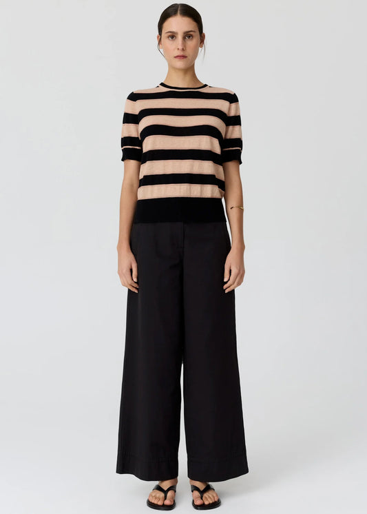 Darcey Stripe Knit in Black/Pink/Pink by POL