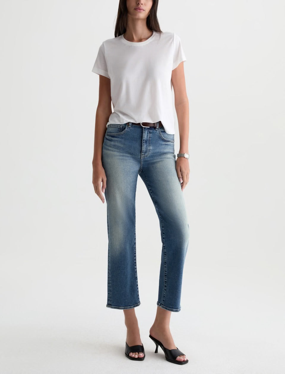Brinley Crop Jean by AG in 15 Years Bouquet