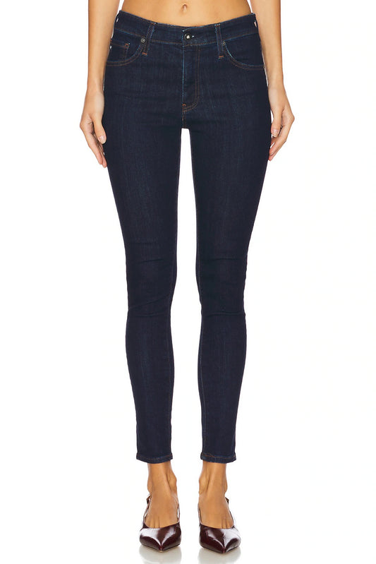 Farrah Skinny Ankle Jeans in Modern Indigo by AG Jeans