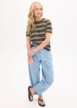 Load image into Gallery viewer, Rowan Stripe Knit in Green/Blue/Chalk by POL
