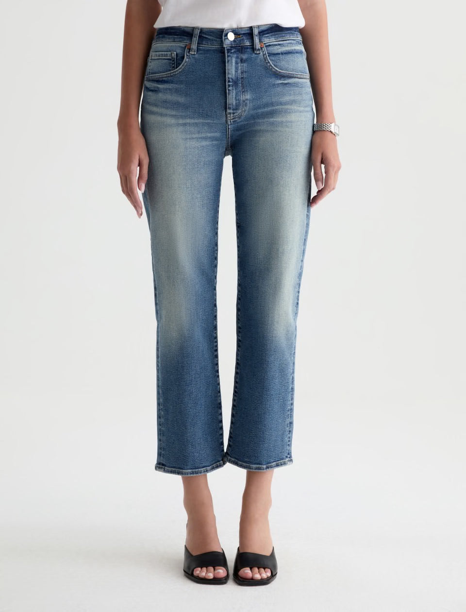 Brinley Crop Jean by AG in 15 Years Bouquet