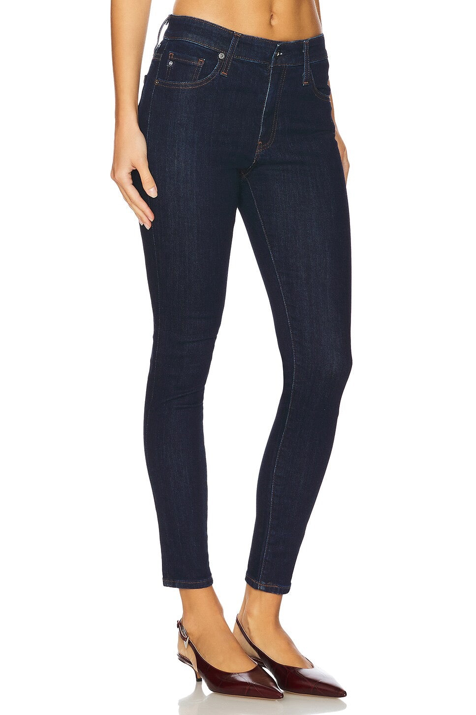 Farrah Skinny Ankle Jeans in Modern Indigo by AG Jeans