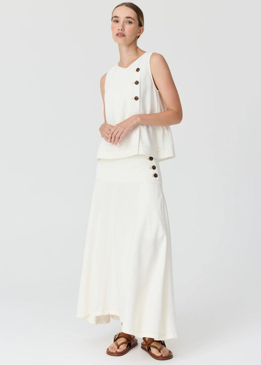 Anise Denim Skirt in Chalk by POL