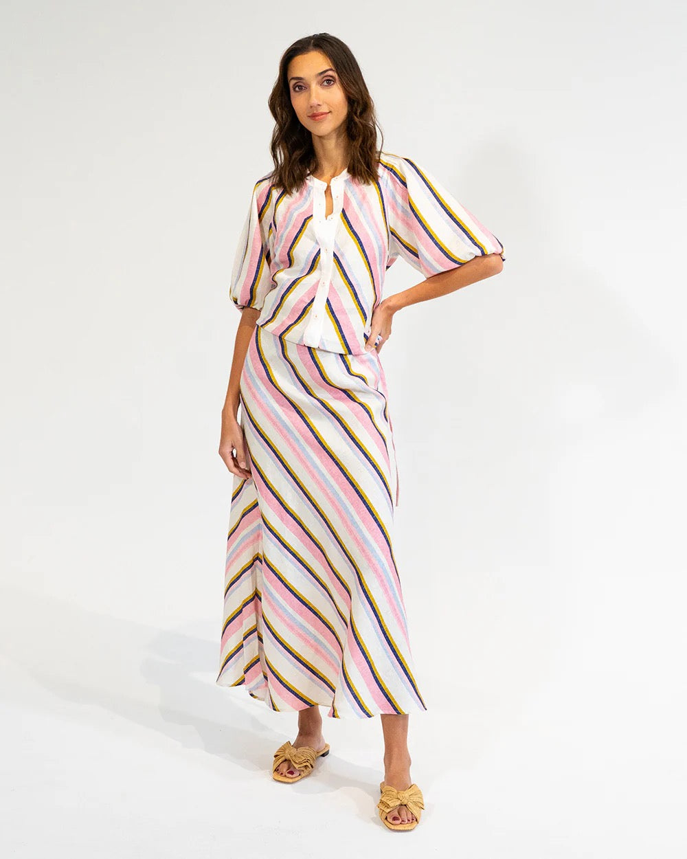 Austin Bias Skirt in Catalina by Elms + King
