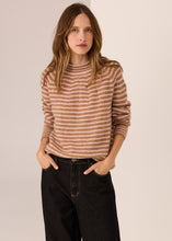 Load image into Gallery viewer, Carmel Stripe Knit Camel/Blush in  by POL
