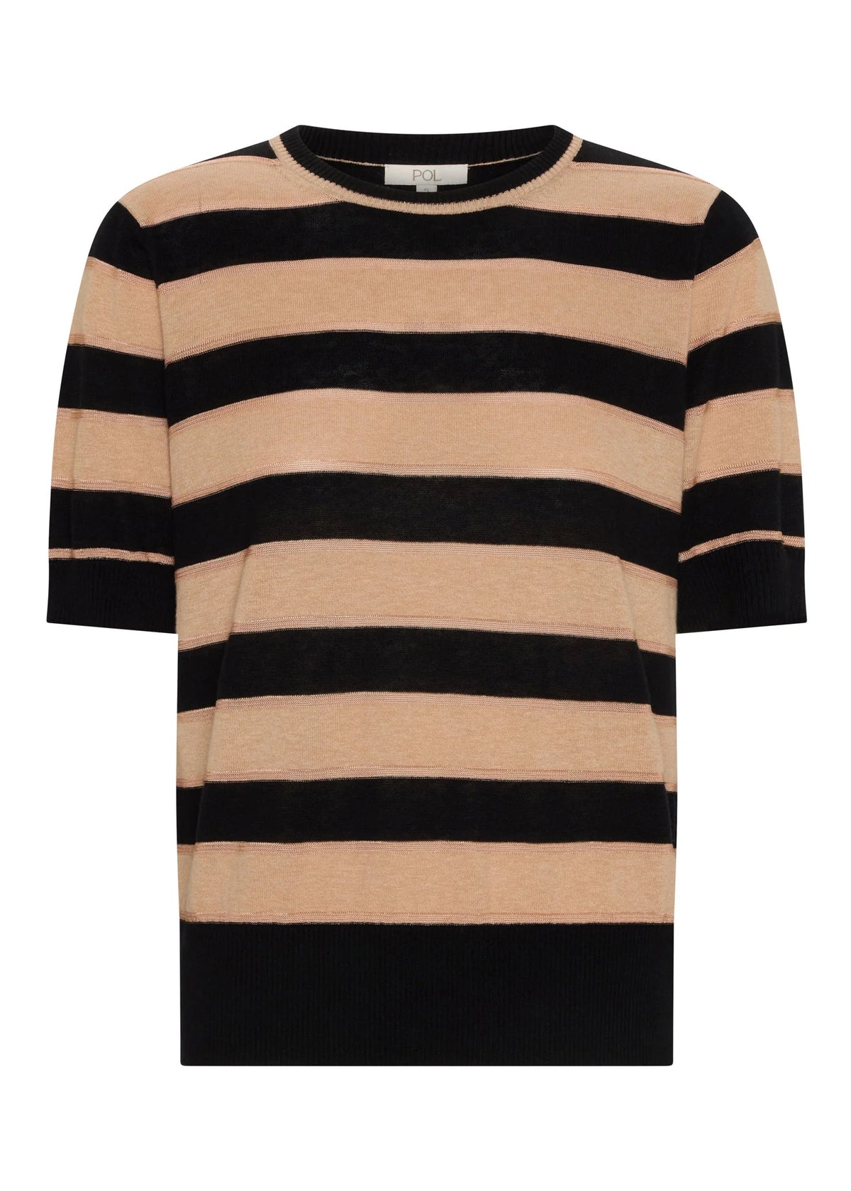Darcey Stripe Knit in Black/Pink/Pink by POL