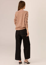 Load image into Gallery viewer, Carmel Stripe Knit Camel/Blush in  by POL
