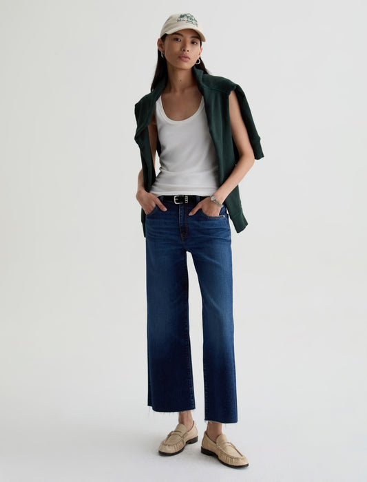 Saige Wide Leg Crop Jean in Outspoken by AG Jeans