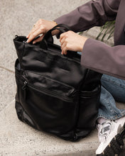 Load image into Gallery viewer, Bronx Backpack in Black by Louenhide
